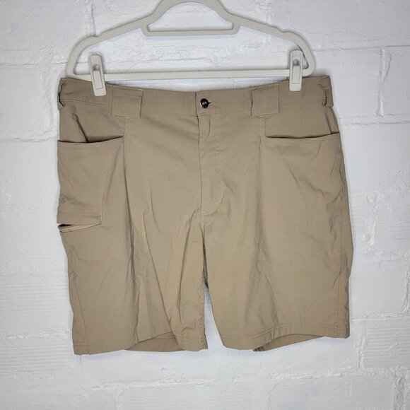 Duluth Trading Co Other - Duluth Trading Co Men's XL Cargo Shorts Tan Brown Stretch Waistband